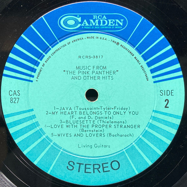 Living Guitars : Music From The Pink Panther And Other Hits (LP, Album)