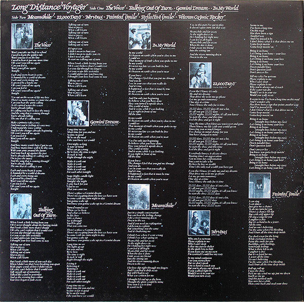 The Moody Blues : Long Distance Voyager (LP, Album, Club)