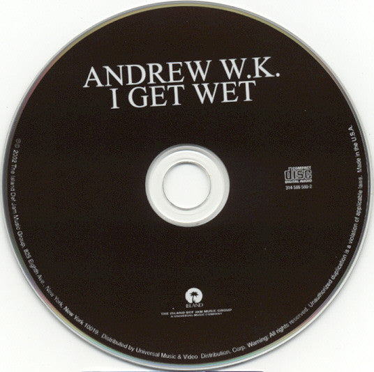 Andrew W.K. : I Get Wet (CD, Album)