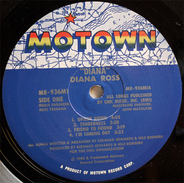 Diana Ross : Diana (LP, Album, Gat)