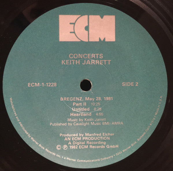 Keith Jarrett : Concerts (LP, Album)