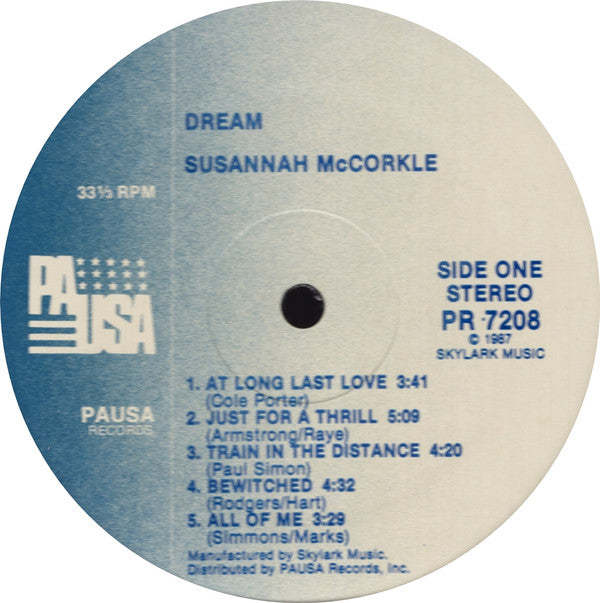 Susannah McCorkle : Dream (LP)