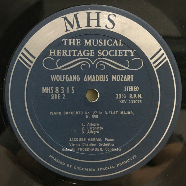 Wolfgang Amadeus Mozart : Piano Concertos K. 451 & K. 595 (LP)