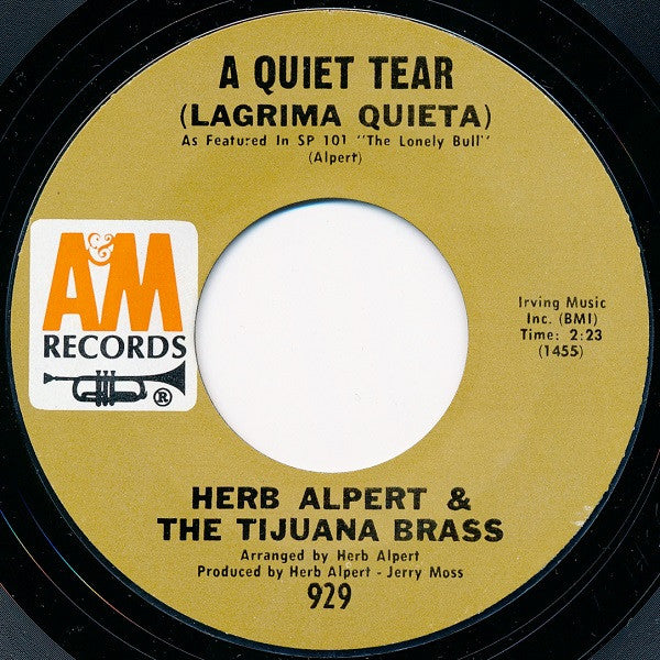Herb Alpert / Herb Alpert & The Tijuana Brass : This Guy's In Love With You (7", Single, Styrene, Pit)