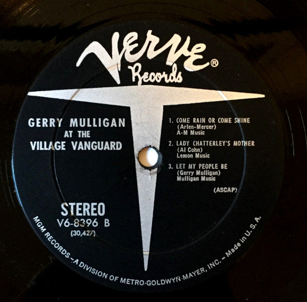 Gerry Mulligan And The Concert Jazz Band* : At The Village Vanguard (LP, Album, Gat)