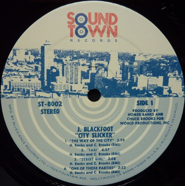 J. Blackfoot : City Slicker (LP, Album)