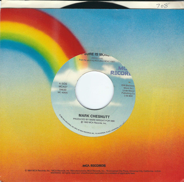 Mark Chesnutt : It Sure Is Monday (7", Single)