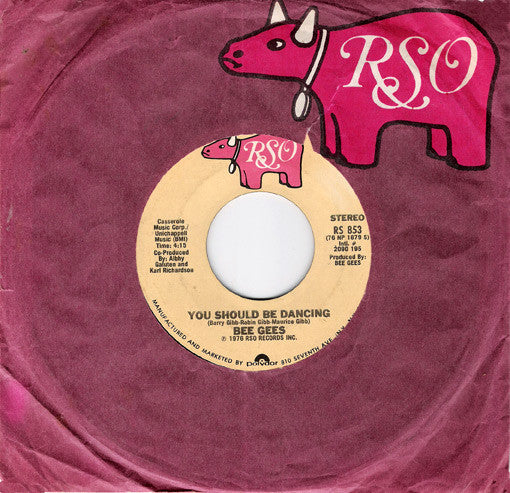 Bee Gees : You Should Be Dancing / Subway (7", Single, Pit)