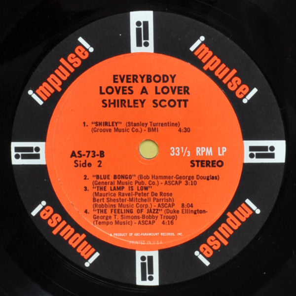 Shirley Scott : Everybody Loves A Lover (LP, Album, Gat)