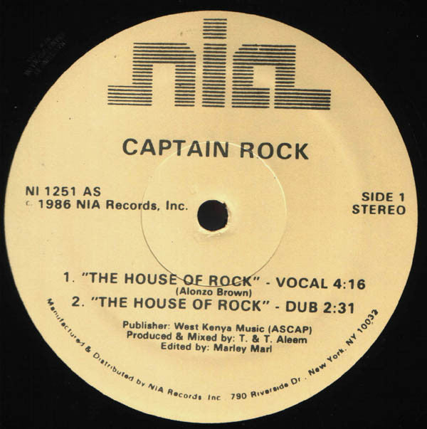 Capt. Rock* : House Of Rock / You Stink (12")