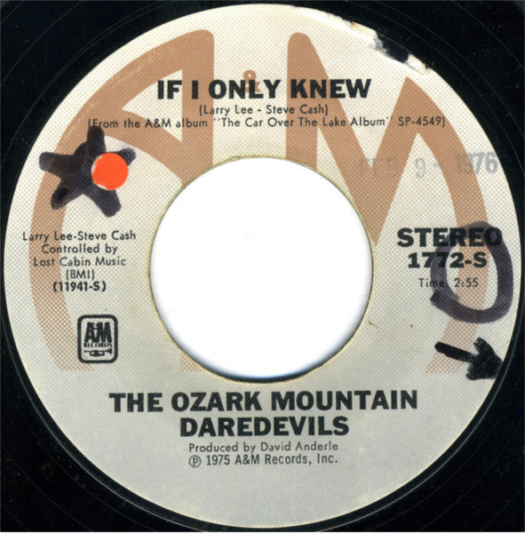 The Ozark Mountain Daredevils : If I Only Knew (7")