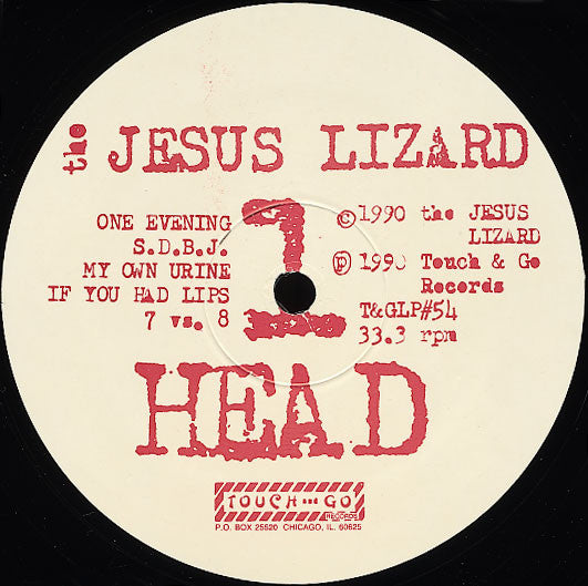 The Jesus Lizard : Head (LP, Album)