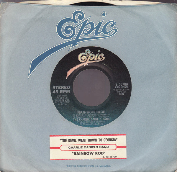The Charlie Daniels Band : The Devil Went Down To Georgia (7", Single, Styrene, Ter)