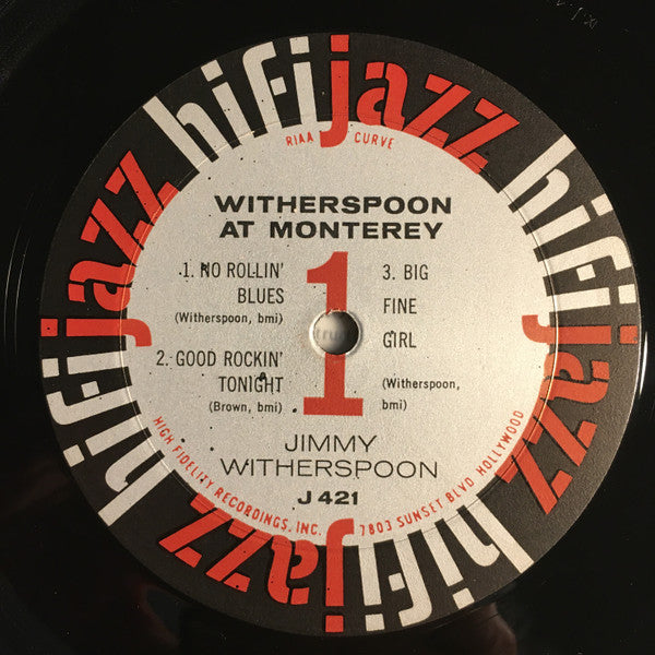 Jimmy Witherspoon : At The Monterey Jazz Festival (LP, Album, Mono)