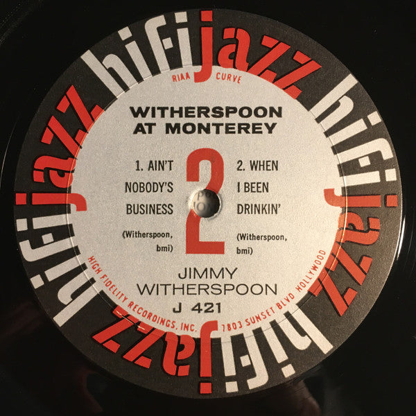 Jimmy Witherspoon : At The Monterey Jazz Festival (LP, Album, Mono)