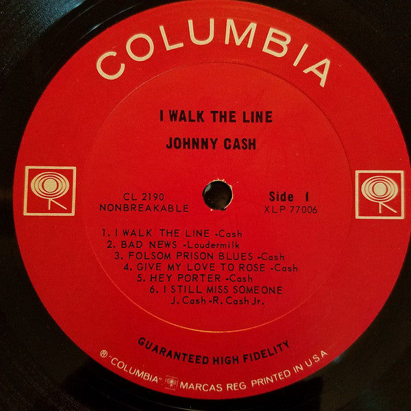 Johnny Cash : I Walk The Line (LP, Album, Mono)