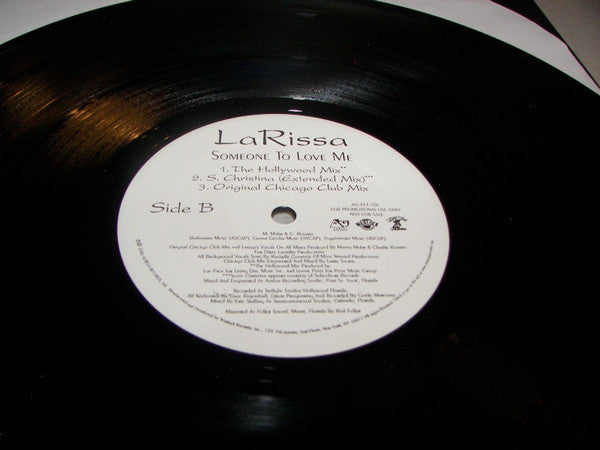 La Rissa : Someone To Love Me (12", Promo)