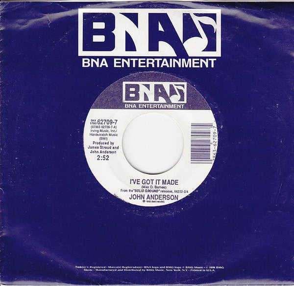 John Anderson (3) : I've Got It Made (7", Single)