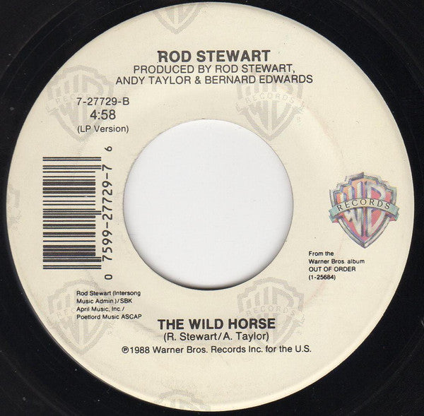 Rod Stewart : My Heart Can't Tell You No (7")