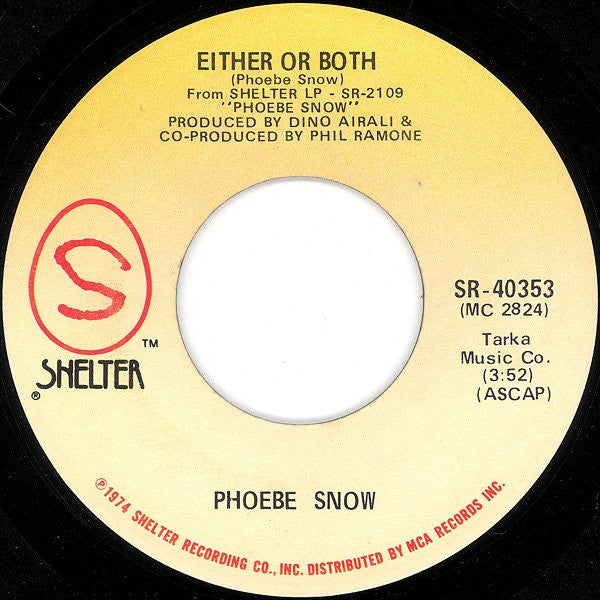 Phoebe Snow : Poetry Man (7", Single, Glo)