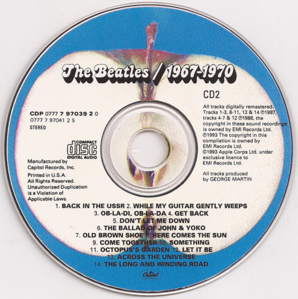 The Beatles : 1967-1970 (2xCD, Comp, RE, RM)