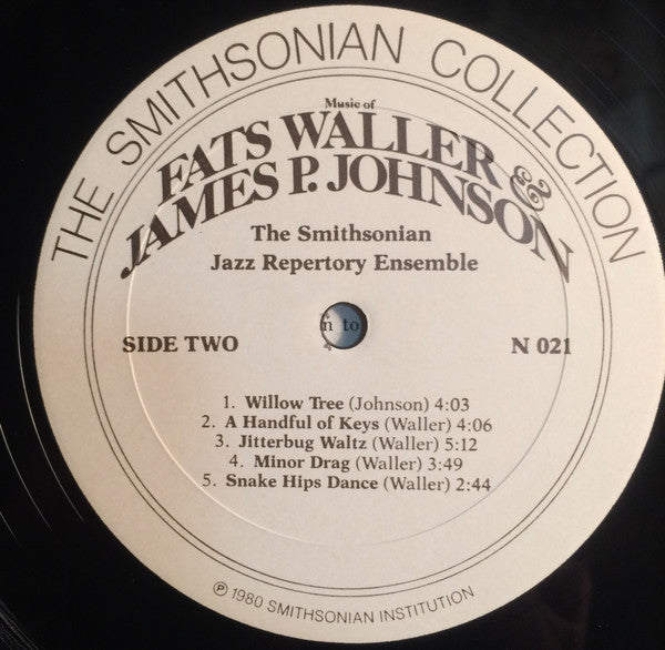 The Smithsonian Jazz Repertory Ensemble : Music Of Fats Waller & James P. Johnson (LP, Album)