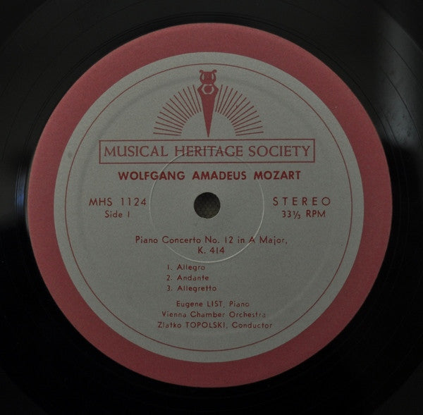 Wolfgang Amadeus Mozart : Piano Concertos 12 And 18 (LP)
