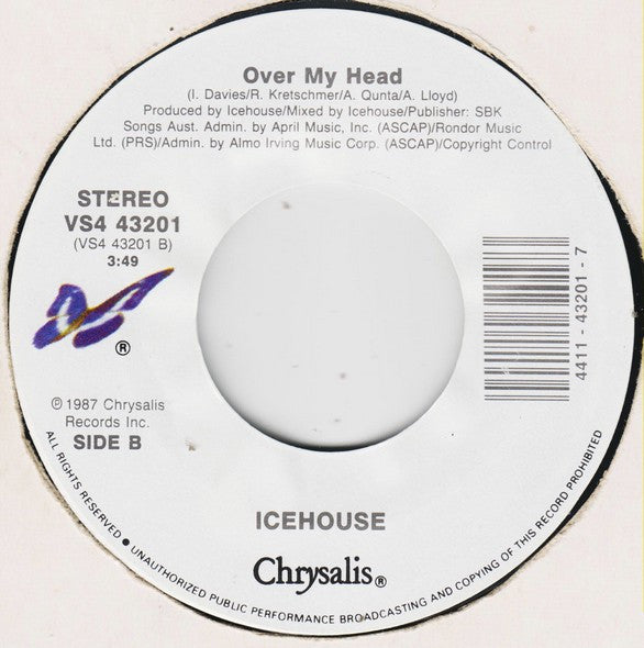 Icehouse : Electric Blue (7", Single, Styrene, Car)