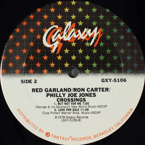 Red Garland / Ron Carter / Philly Joe Jones* : Crossings (LP, Album, San)
