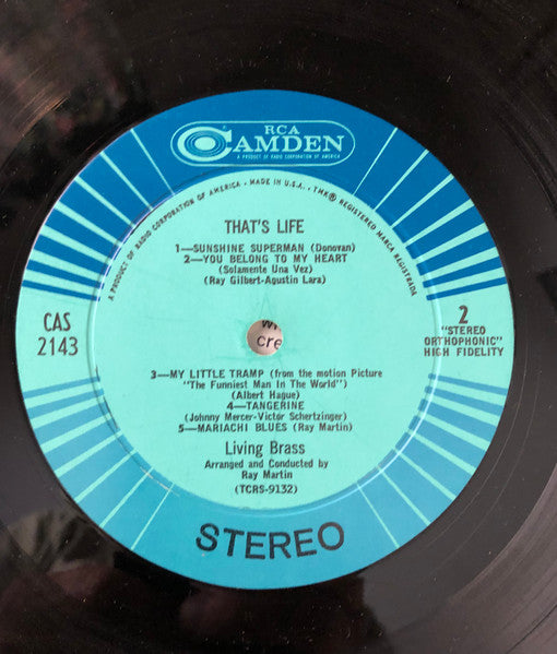 Living Brass : That's Life (LP, Hol)