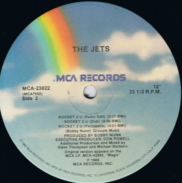 The Jets : Rocket 2 U (12", Single, Pin)