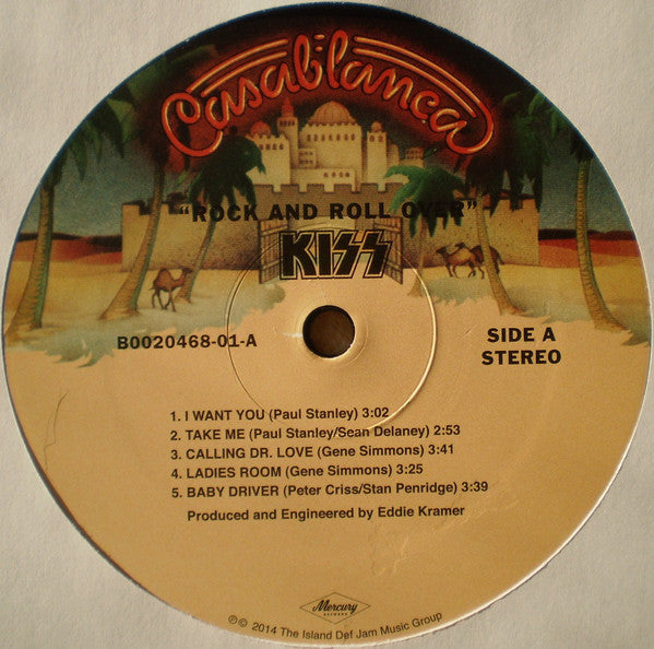 Kiss : Rock And Roll Over (LP, Album, RE, RM, 180)