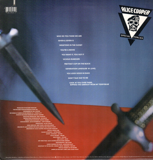 Alice Cooper (2) : Special Forces (LP, Album, Win)