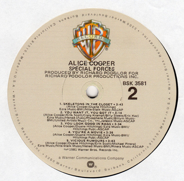 Alice Cooper (2) : Special Forces (LP, Album, Win)