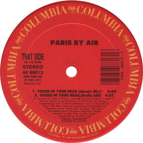 Paris By Air : Voices In Your Head (12")