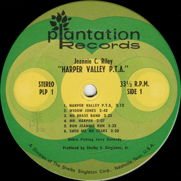 Jeannie C. Riley : Harper Valley P.T.A. (LP, Album, RE, Ter)