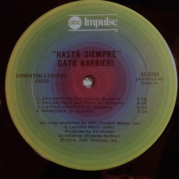 Gato Barbieri : Chapter Two: Hasta Siempre (LP, Album, Quad, Ter)