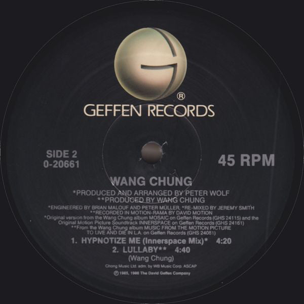 Wang Chung : Hypnotize Me (12", Maxi, Al)