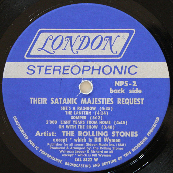 The Rolling Stones : Their Satanic Majesties Request (LP, Album, RP, Wad)