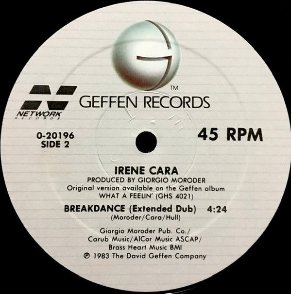 Irene Cara : Breakdance (12", Maxi)