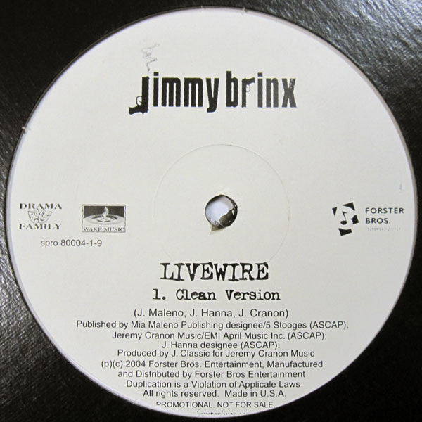 Jimmy Brinx : Get Money (12", Single, Promo)
