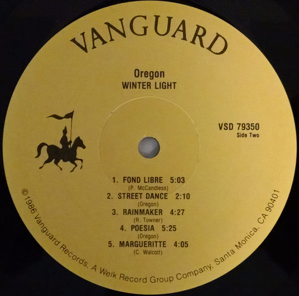 Oregon : Winter Light (LP, Album, RE)