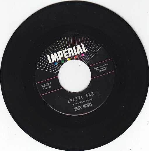 Hank Jacobs : Sting Ray / Sheryl Ann (7", Single)