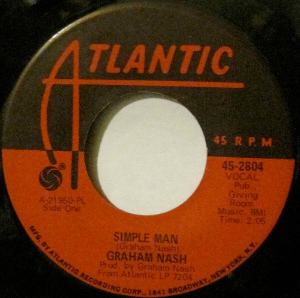 Graham Nash : Chicago / Simple Man (7", Single, PL )