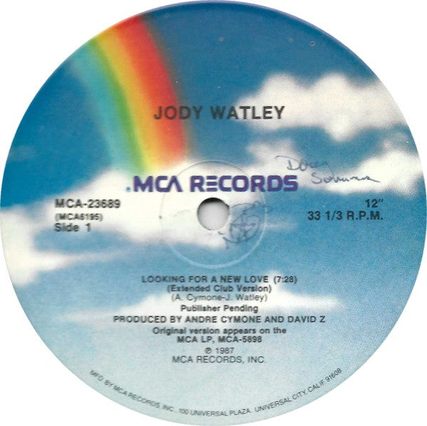 Jody Watley : Looking For A New Love (12", Single, Pin)
