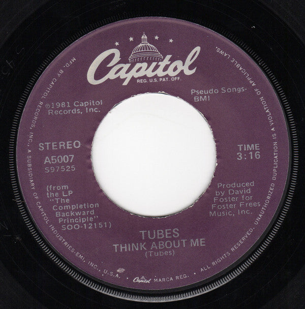Tubes* : Don't Want To Wait Anymore (7", Single, Jac)