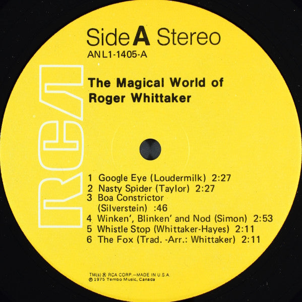 Roger Whittaker : The Magical World Of Roger Whittaker (LP, Album, Ind)