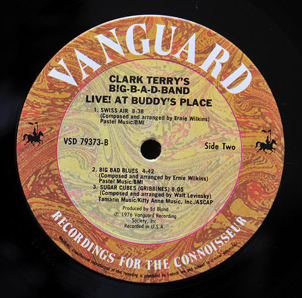 Clark Terry's Big Bad Band : Big-B-A-D-Band Live! At Buddy's Place (LP, Album)
