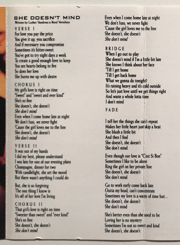 Luther Vandross : Power Of Love (Cass, Album, Dol)