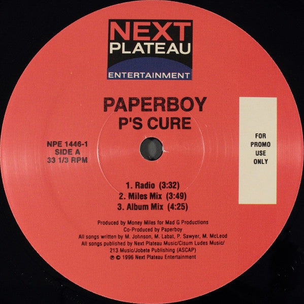 Paperboy : P's Cure (12", Promo)